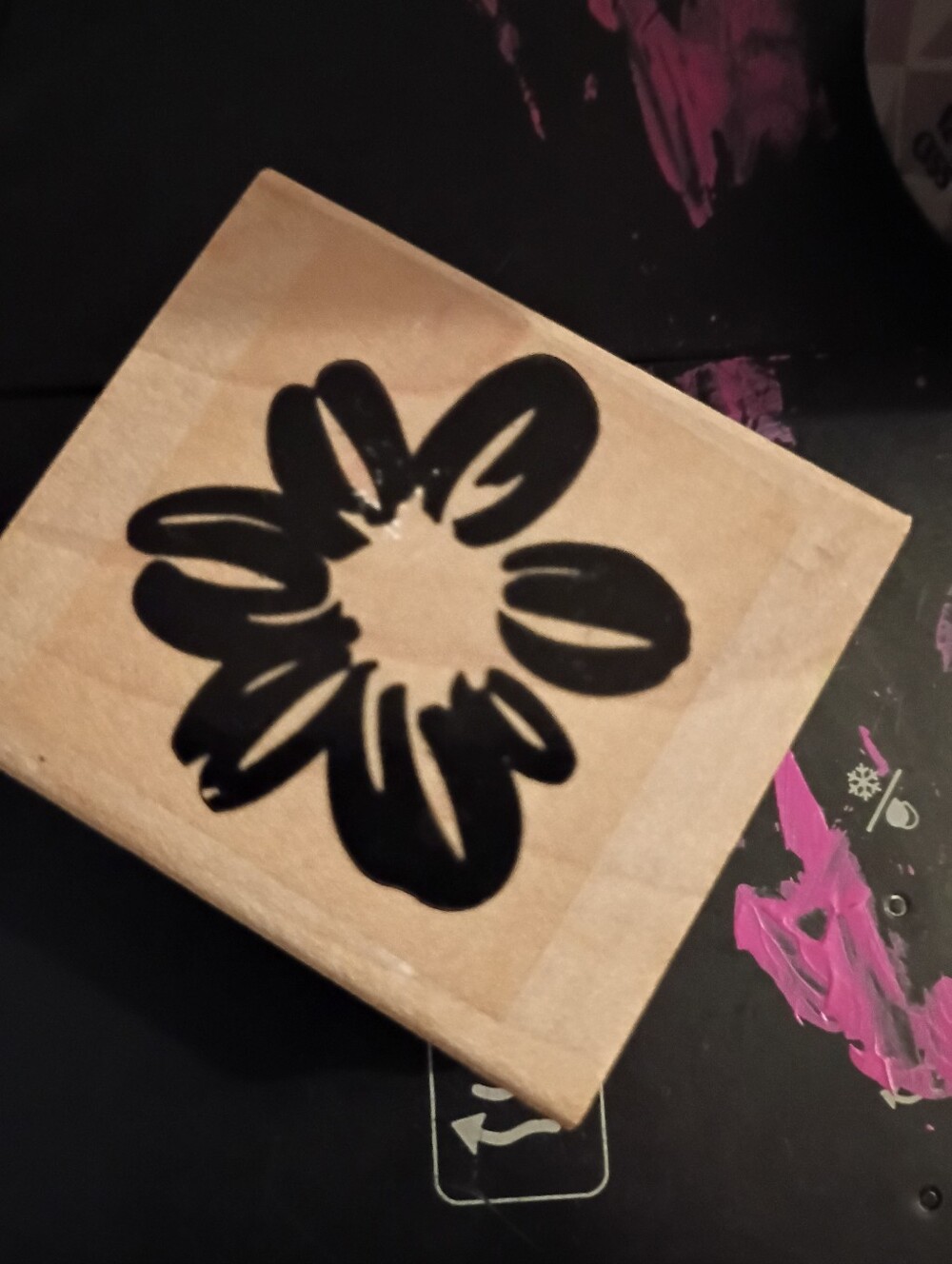 Stamping Up Daisy Flower Blossom Bold Rubber Stamp